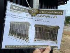 2025 Raysky Unused RFCF10-7ft 10ftx7ft Powder Coated Fencing