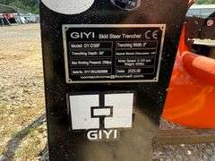 2025 GIYI Unused GY-D39F Skidsteer Trencher