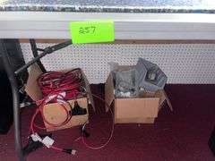 (2) Tables with all contents and desk chair