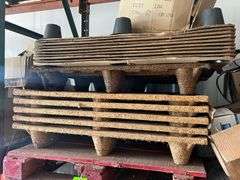 (2) Pallets/Presswood Shipping Pallets/Computer Equipment