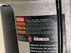 Ryobi Bench Drill Press with Laser with table & contents