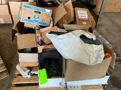 LARGE LOT of misc reel parts, surveillance equipment, large amounts of wire cables