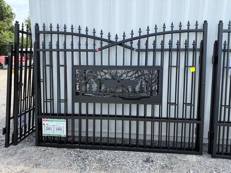 2025 KJ Unused K0720 Heavy Duty Metal Farm Driveway Gates image