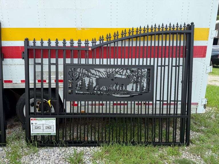 2025 KJ Unused K0720 Heavy Duty Metal Farm Driveway Gates image