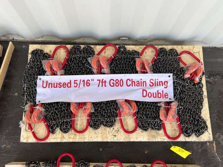 Pallet - 2025 Landhonor Unused LHR-G80 7ft Double Legs Lifting Chain Slings image