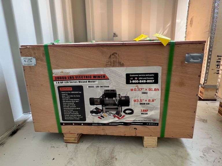 2025 Landhonor Unused LHR-EW20000 7.8hp 20,000lb Electric Winch image