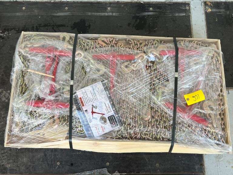 Pallet - 2025 Landhonor Unused LHR-RC9200 - 9200 lb Ratchet Binders and G70 Chains image