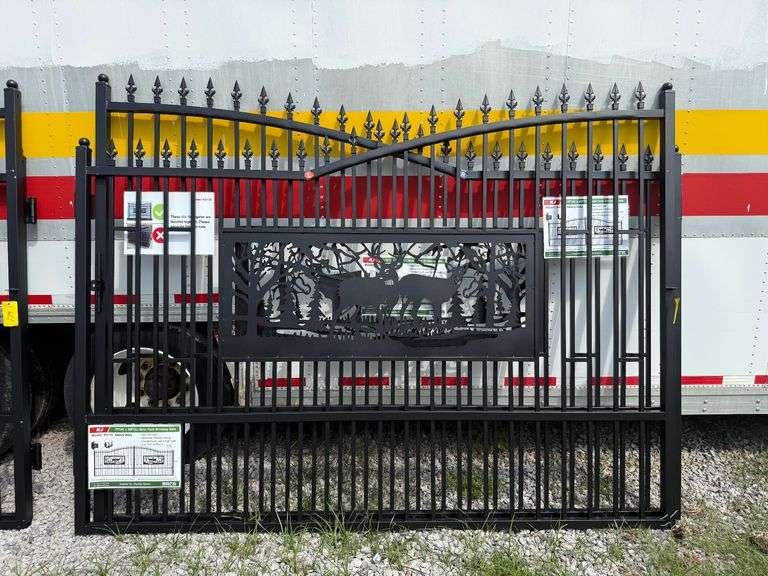 2025 KJ Unused K0720 Heavy Duty Metal Farm Driveway Gates image