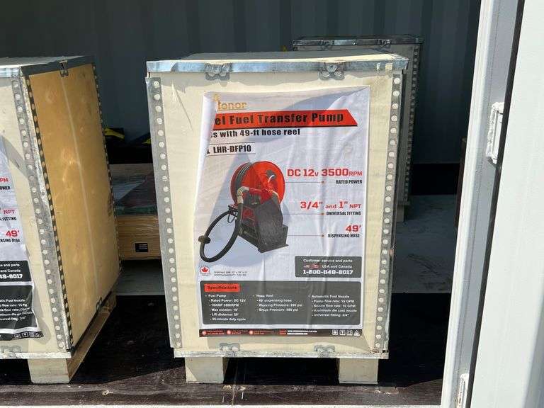 2025 Landhonor LHR-DFP10 Unused Diesel Fuel Transfer Pump with 49ft Hose Reel image