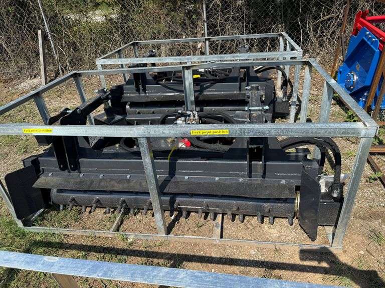 2025 Landhonor Unused PR-12-72W Skidsteer 72in Power Rake image