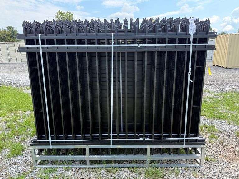 2025 KJ Unused K0608-22 Heavy Duty Powder Coated Steel Site Fence image