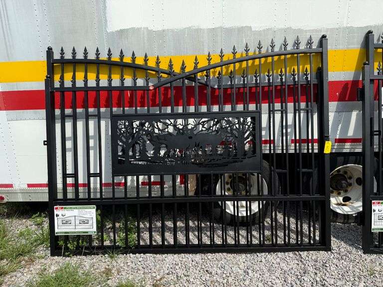 2025 KJ Unused K0720 Heavy Duty Metal Farm Driveway Gates image