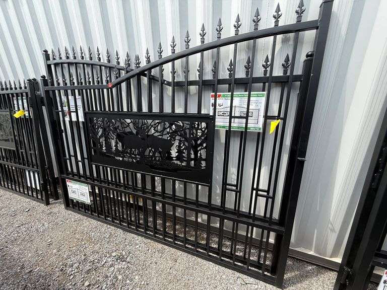2025 KJ Unused K0720 Heavy Duty Metal Farm Driveway Gates image