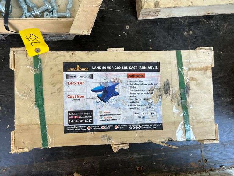 2025 Landhonor Unused LHR-CIA200 - 200lb Cast Iron Anvil image