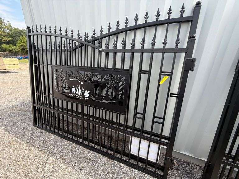 2025 KJ Unused K0720 Heavy Duty Metal Farm Driveway Gates image