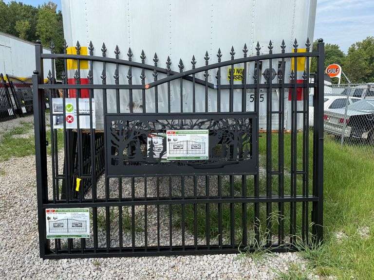2025 KJ Unused K0720 Heavy Duty Metal Farm Driveway Gates image