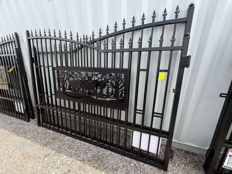 2025 KJ Unused K0720 Heavy Duty Metal Farm Driveway Gates image