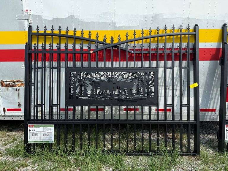 2025 KJ Unused K0720 Heavy Duty Metal Farm Driveway Gates image