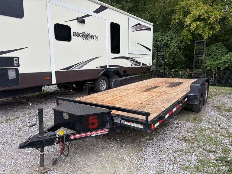 2021 BWise Manufacturing EH18-10ELE Commander Tandem Axle Equipment Trailer