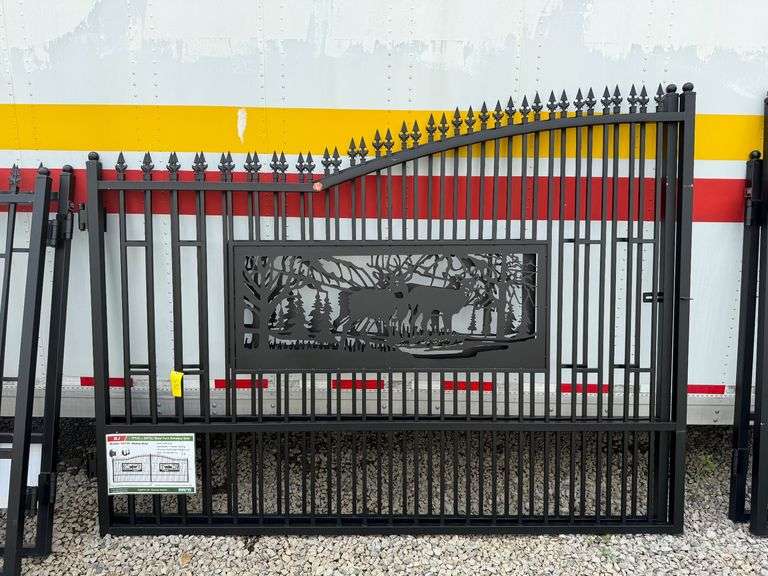 2025 KJ Unused K0720 Heavy Duty Metal Farm Driveway Gates image