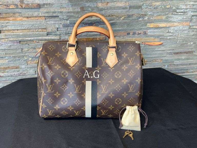 Louis Vuitton Speedy Bag with Lock and Keys - "AG" Monogram image