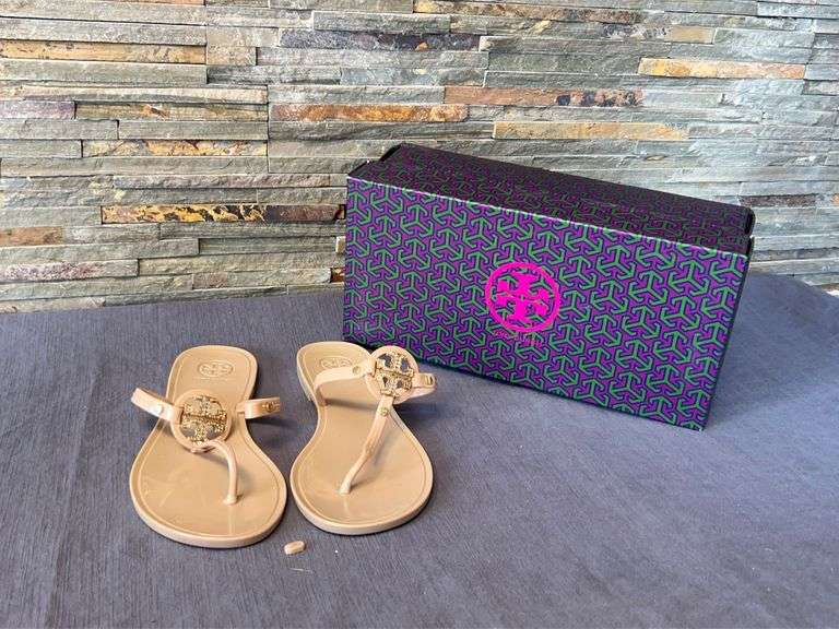 Tory Burch Mini Miller Jelly Sandals with Box - Broken Strap image