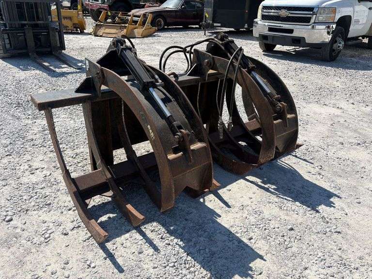 Oliver Dahlman Brush Rake Hydraulic Grapple Skidsteer Attachment image