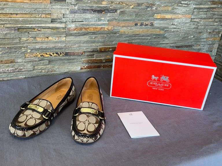 Coach Felisha 12CM Signature Loafers with Box image