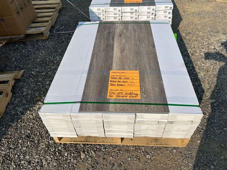 Pallet- Unilin Luxury Vinyl Plank Flooring, Arnica Lake Oak image