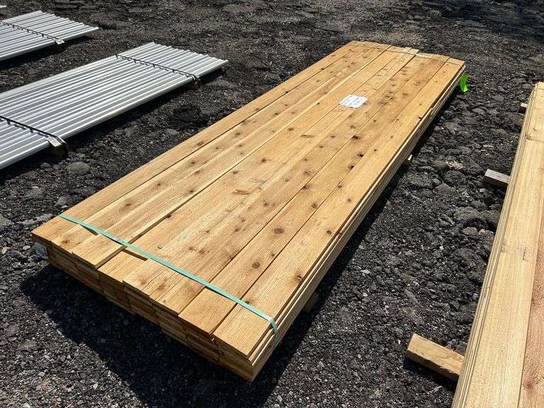 Stack- Western Red Cedar Smooth 1 Side 2 Edges 1"x6"x12', 56 Pieces image