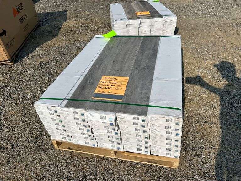 Pallet- Unilin Luxury Vinyl Plank Flooring, Grey Wood Texture image