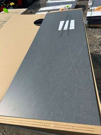 Belanger-Stretta Laminate Square Worktop, Black Stone image