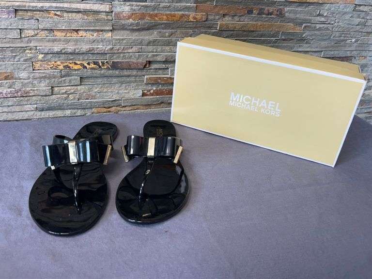 Michael Kors PVC Kayden Sandals with Box image