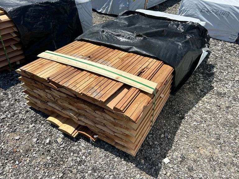 Stack- Western Red Cedar Log Cabin Siding 2"x8"x8'- 78 Pieces image