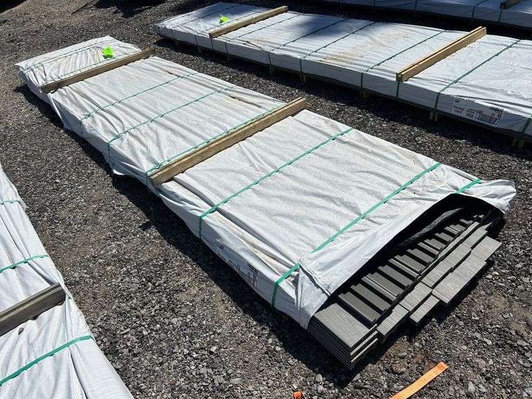Stack- Composite Wood Boards 3 Lobe 23-Grooved 5/4x6-16' Gray, QTY-48 image