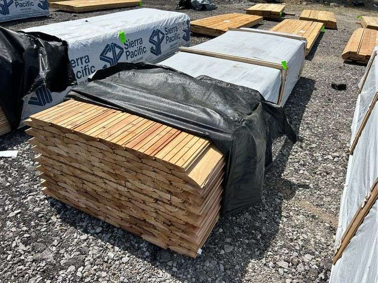 Stack- Western Red Cedar Log Cabin Siding 2"x8"x14', 117 Pieces image