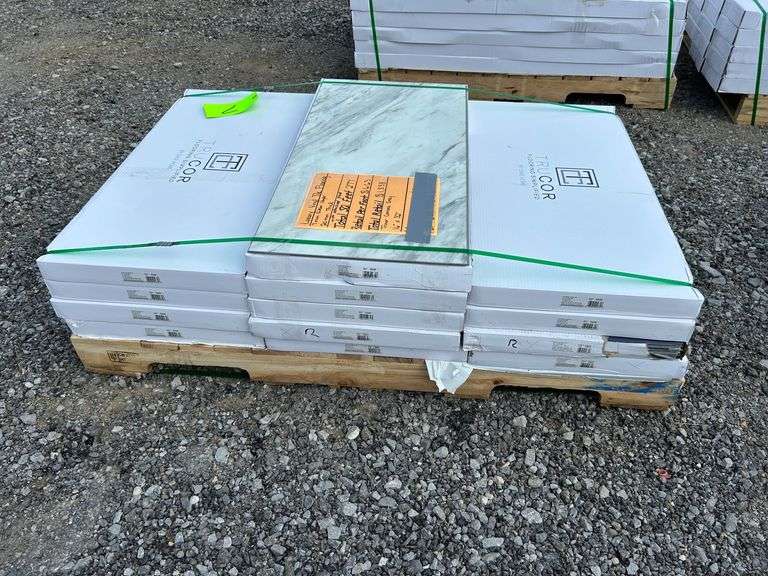 Pallet-TRUCOR Luxury Vinyl Plank Flooring, Carrara Grey image