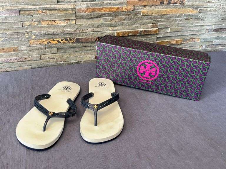 Tory Burch Miranda Flip Flops with Box image