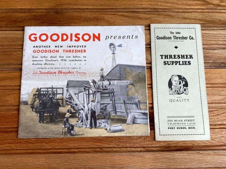 (2) Goodison Thresher Sales Literature