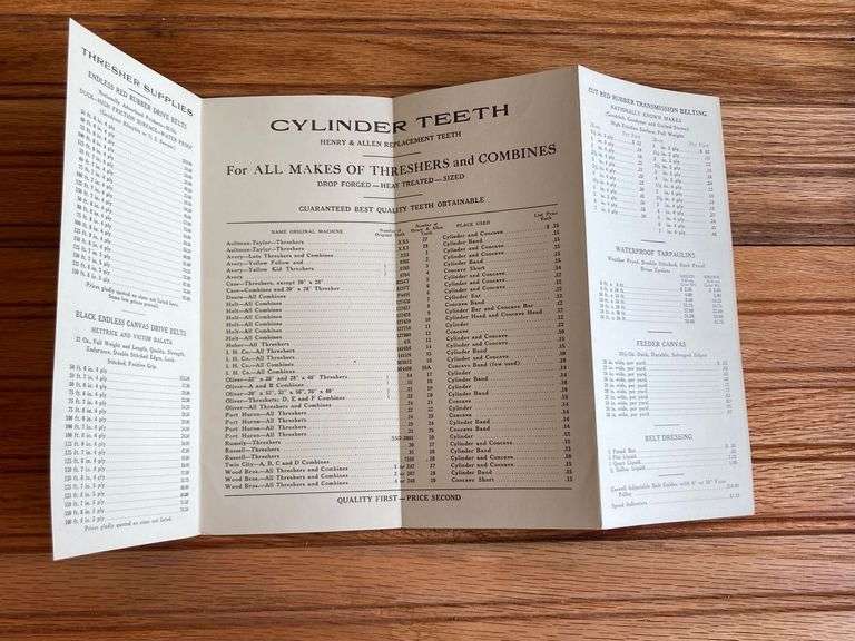 (2) Goodison Thresher Sales Literature