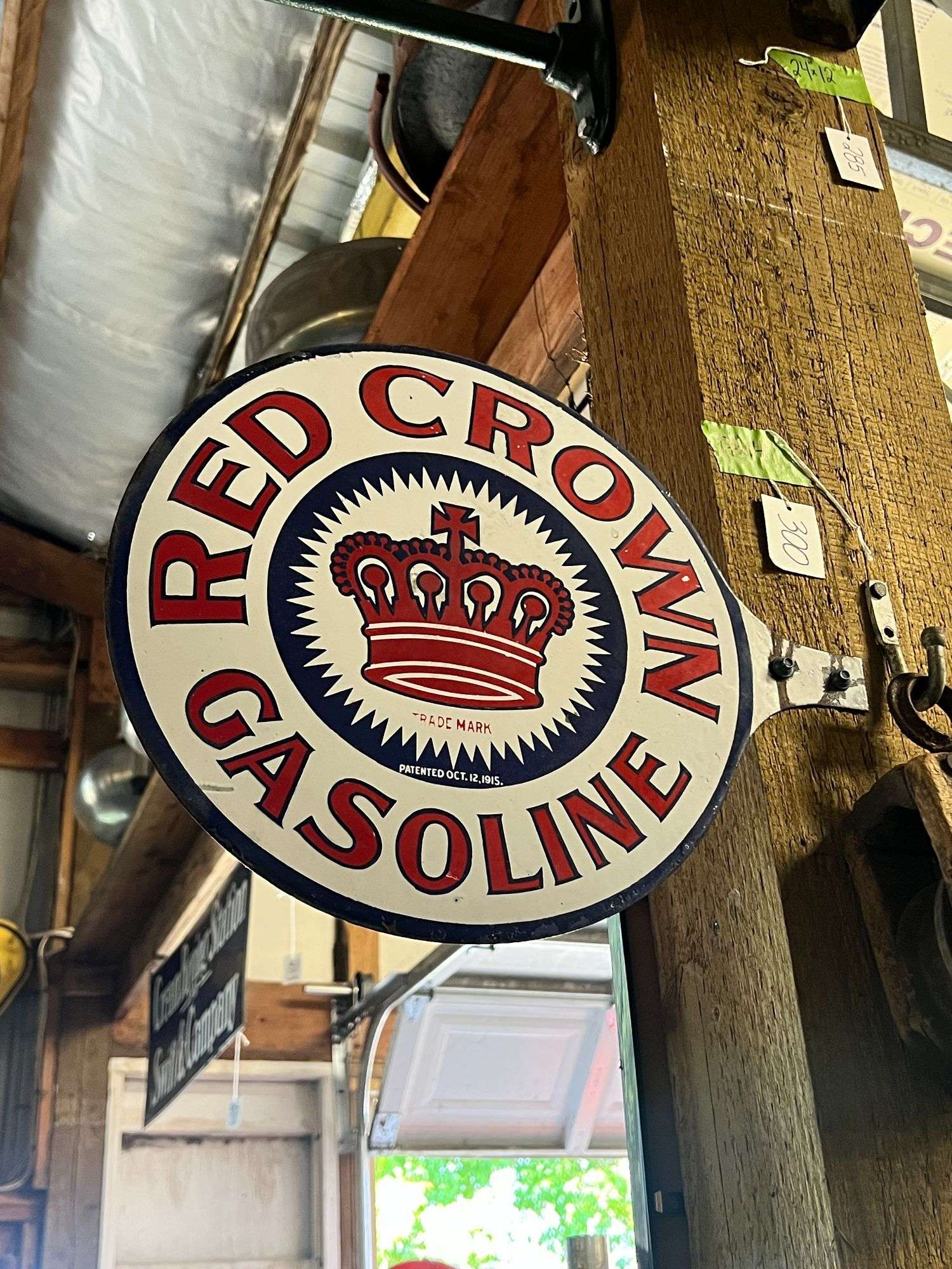 Red Crown Flange Sign - Aumann Auctions, Inc.