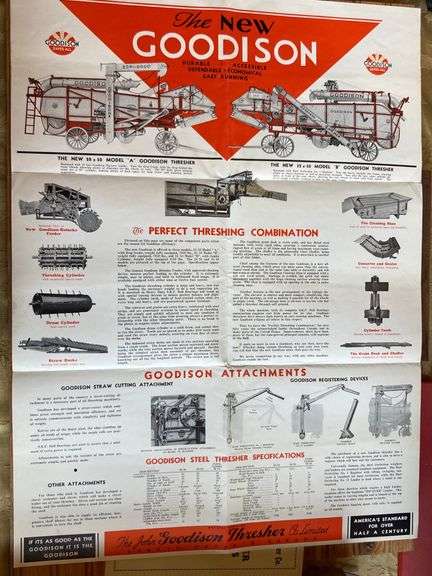 (2) Goodison Thresher Sales Literature