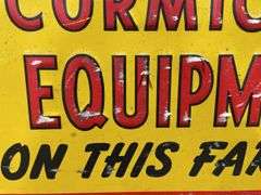 IH McCormick Dairy Equipment SST Sign