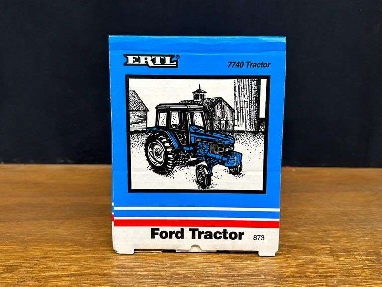 ミニカー FORD tractor 7740 ERTL made in USA 1/64 Ford 7740 4WD Tractor with ROPs - Ertl (1992