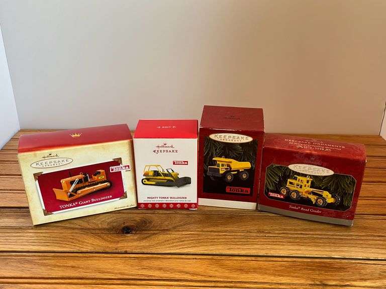 (4) Tonka Hallmark Ornaments NIB