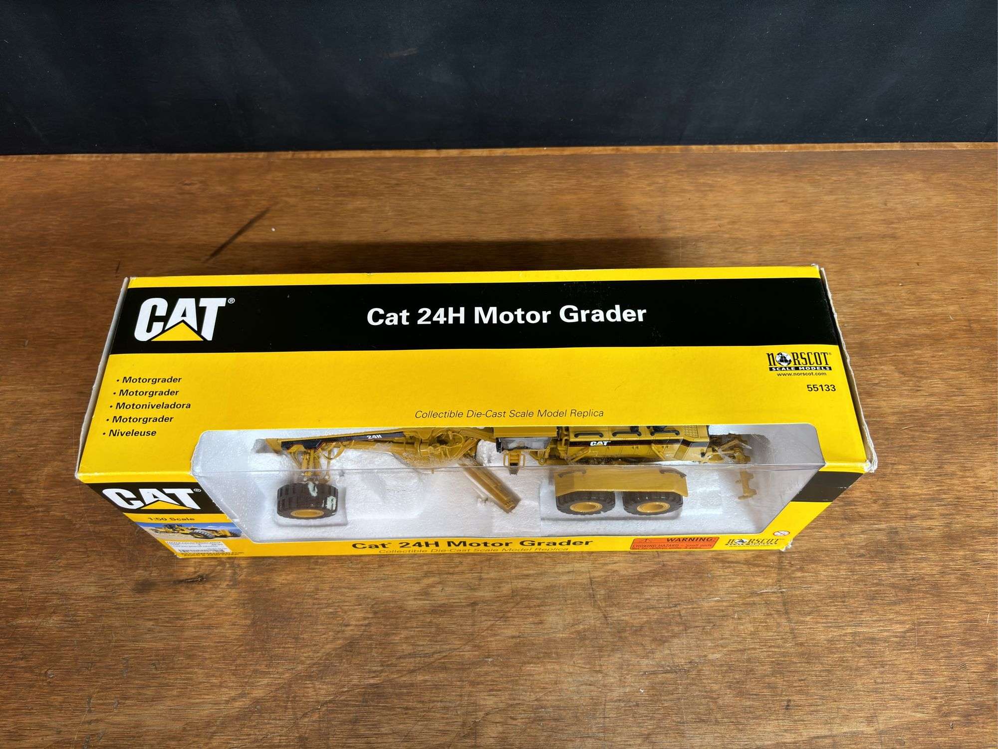 1/50 Caterpillar 24H Grader NIB Norscot - Aumann Auctions, Inc.