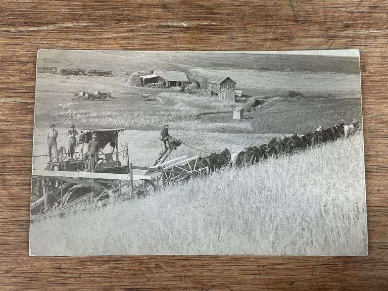 (2) Holt Harvester Photo Postcards