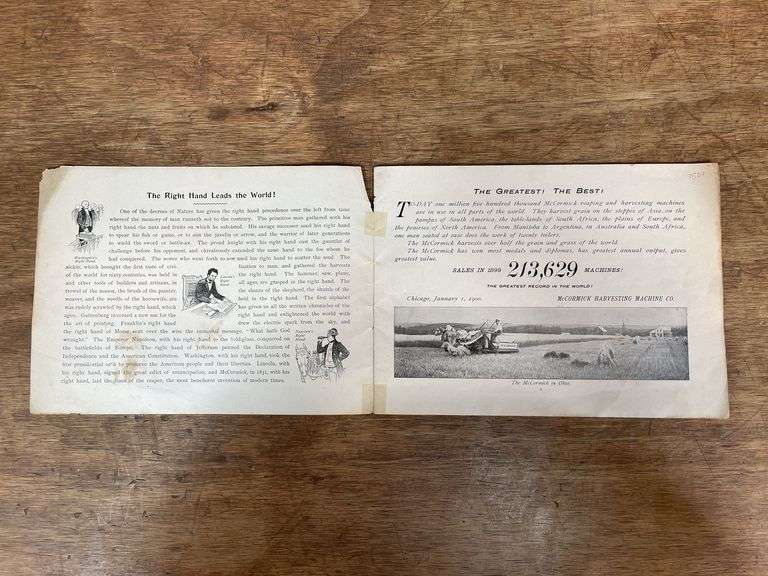 1900 McCormick Harvesting Machine Co. Catalog