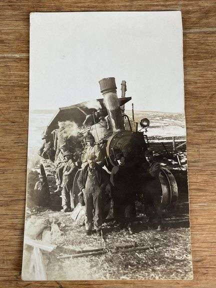 Keck-Gonnerman Steam Engine Photo Postcard