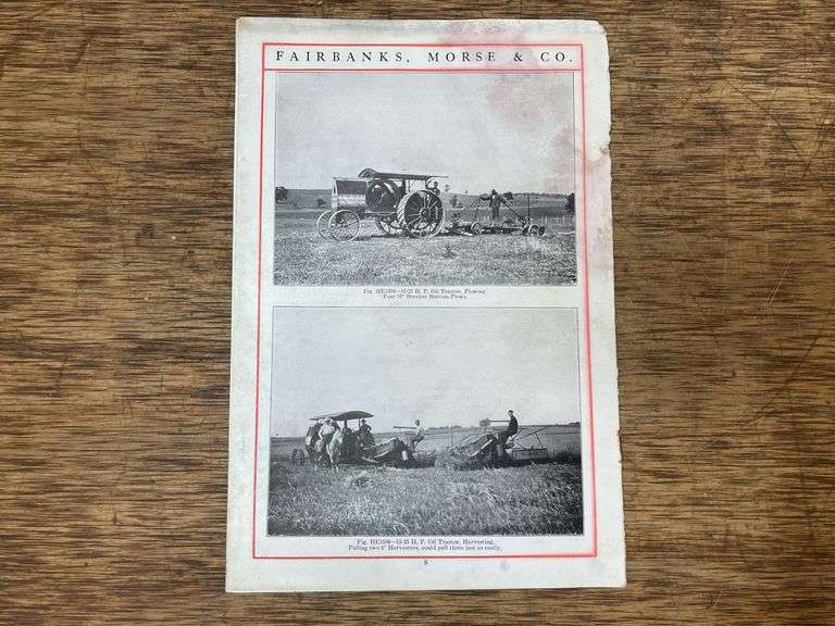 Fairbanks-Morse 15-25 Oil Tractor Sales Literature